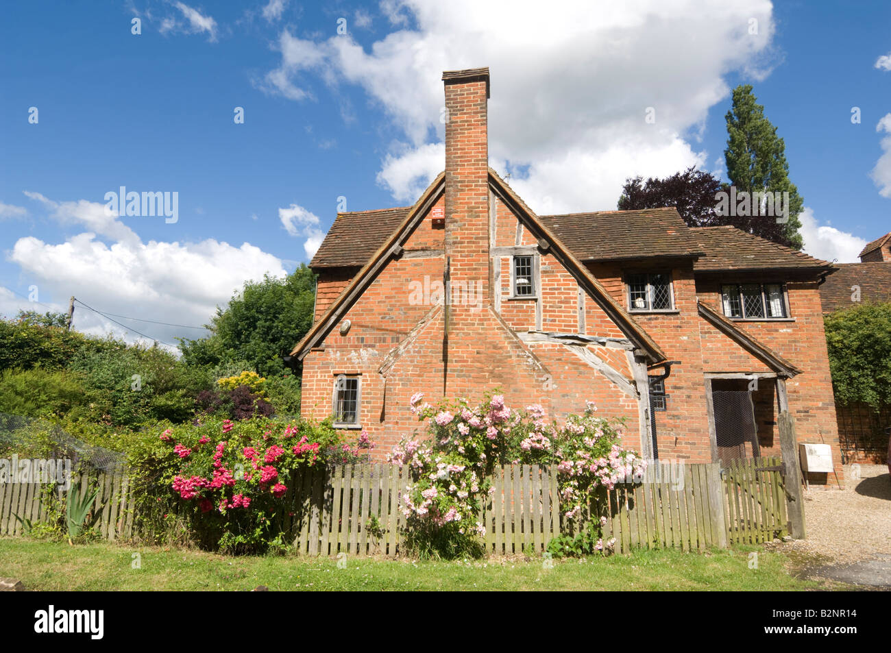 Old Cottage Dogmersfield Hampshire UK Stock Photo Alamy