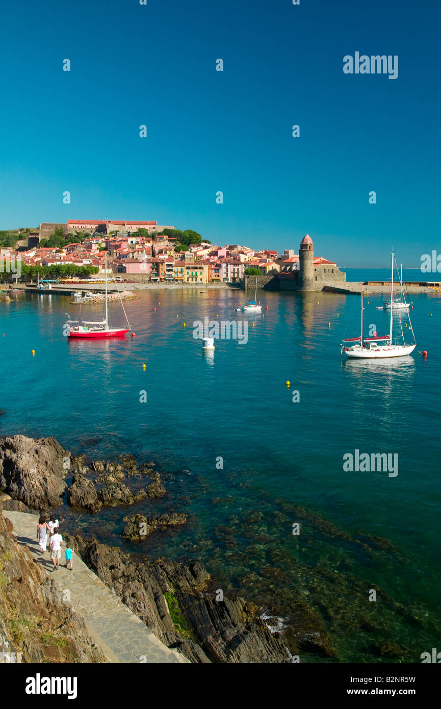 COLLIOURE PYRENEES ORIENTALES LANGUEDOC ROUSSILLON FRANCE Stock Photo