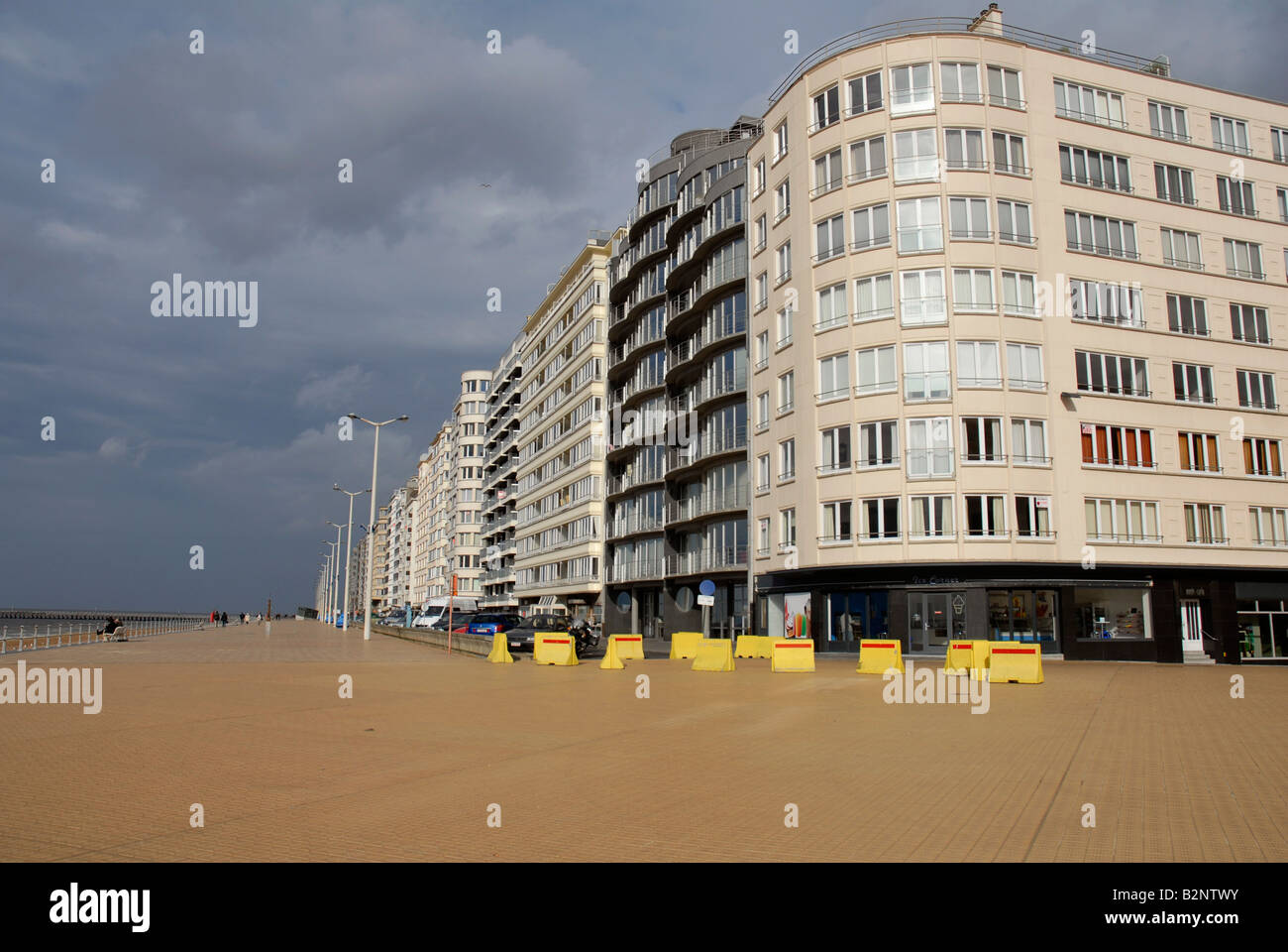 Ostend sea front Belgium Stock Photo