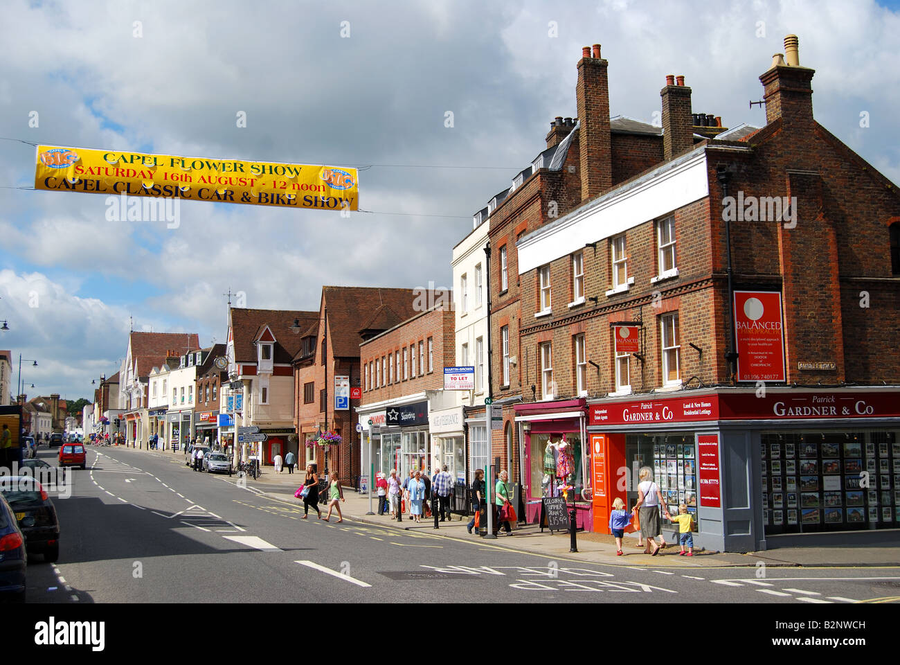 The High Street, Dorking, Surrey, England, United Kingdom Stock Photo