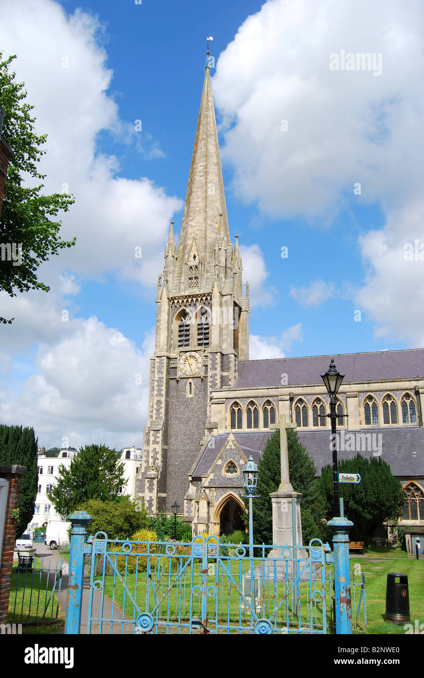 The Parish Church of St Martins, Dorking, Surrey, England, United Kingdom Stock Photo