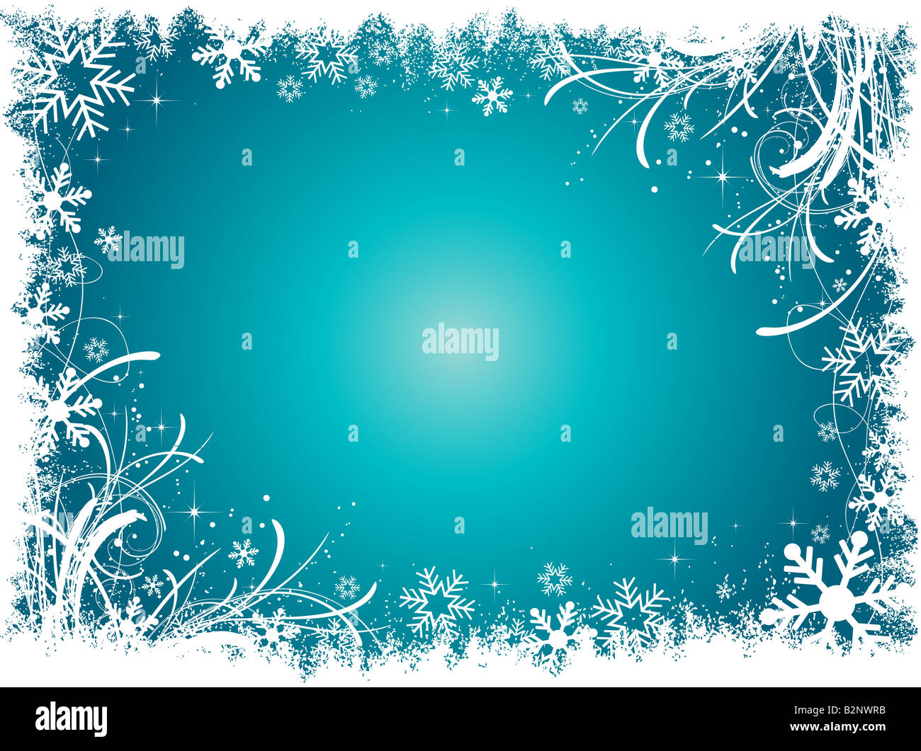 Decorative snowflake background Stock Photo - Alamy