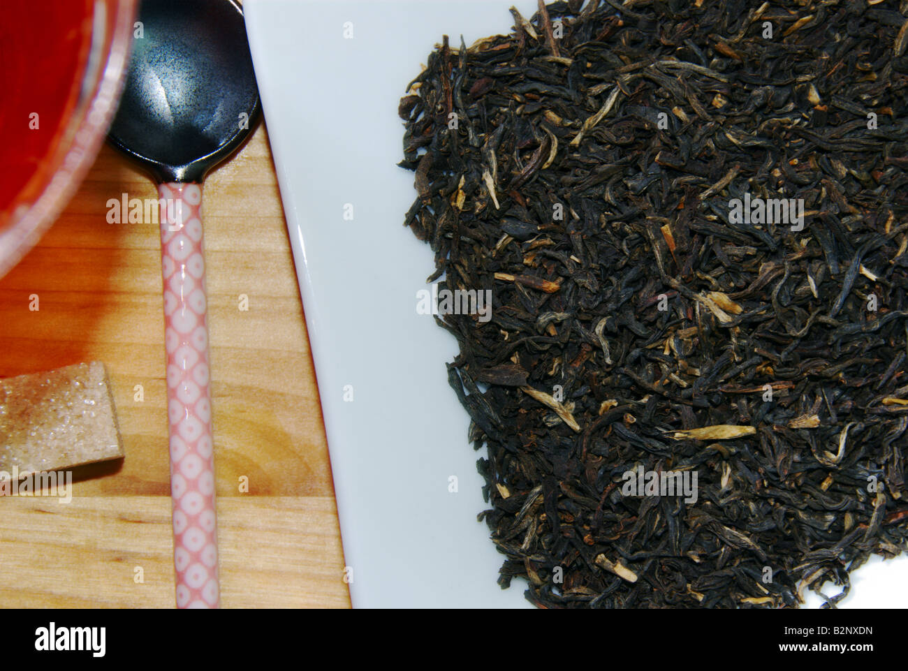 Loose leaf black tea Stock Photo Alamy