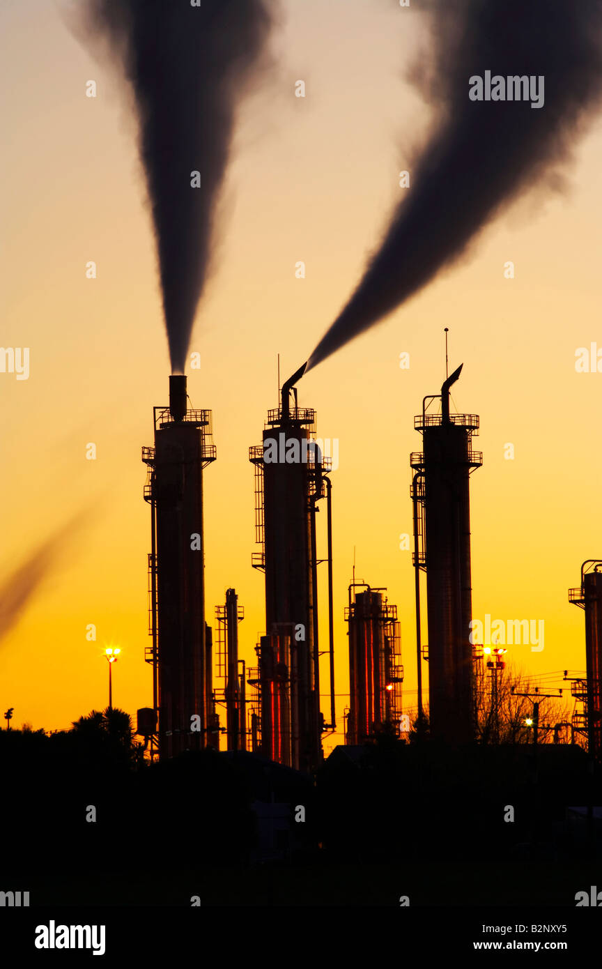 Kapuni Gas Production Station at Dawn South Taranaki North Island New Zealand Stock Photo Alamy