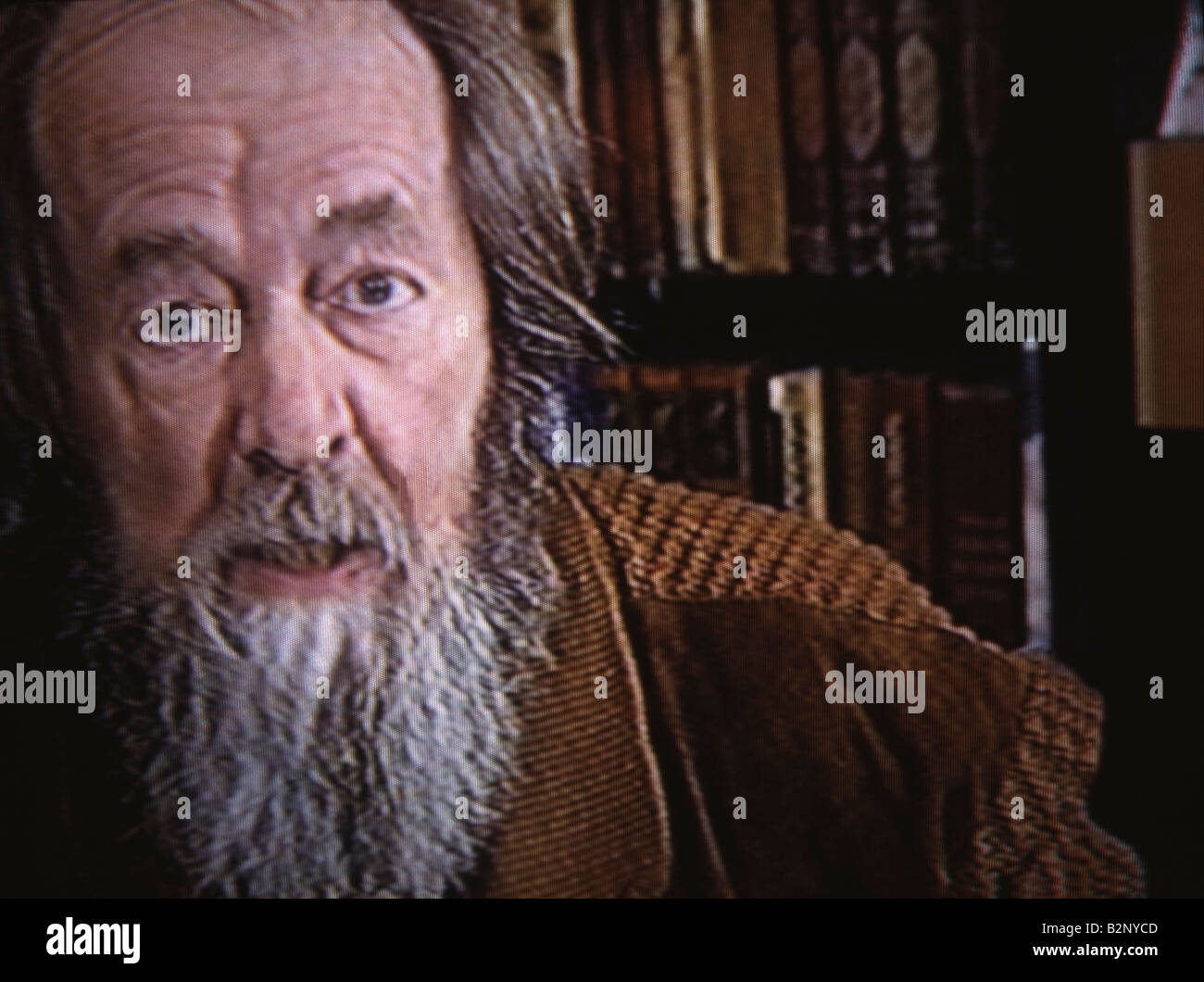 Nobel Prize-winning Russian author, Alexander Solzhenitsyn, died of heart failure near Moscow, Russia, on 8/3/2008 Stock Photo