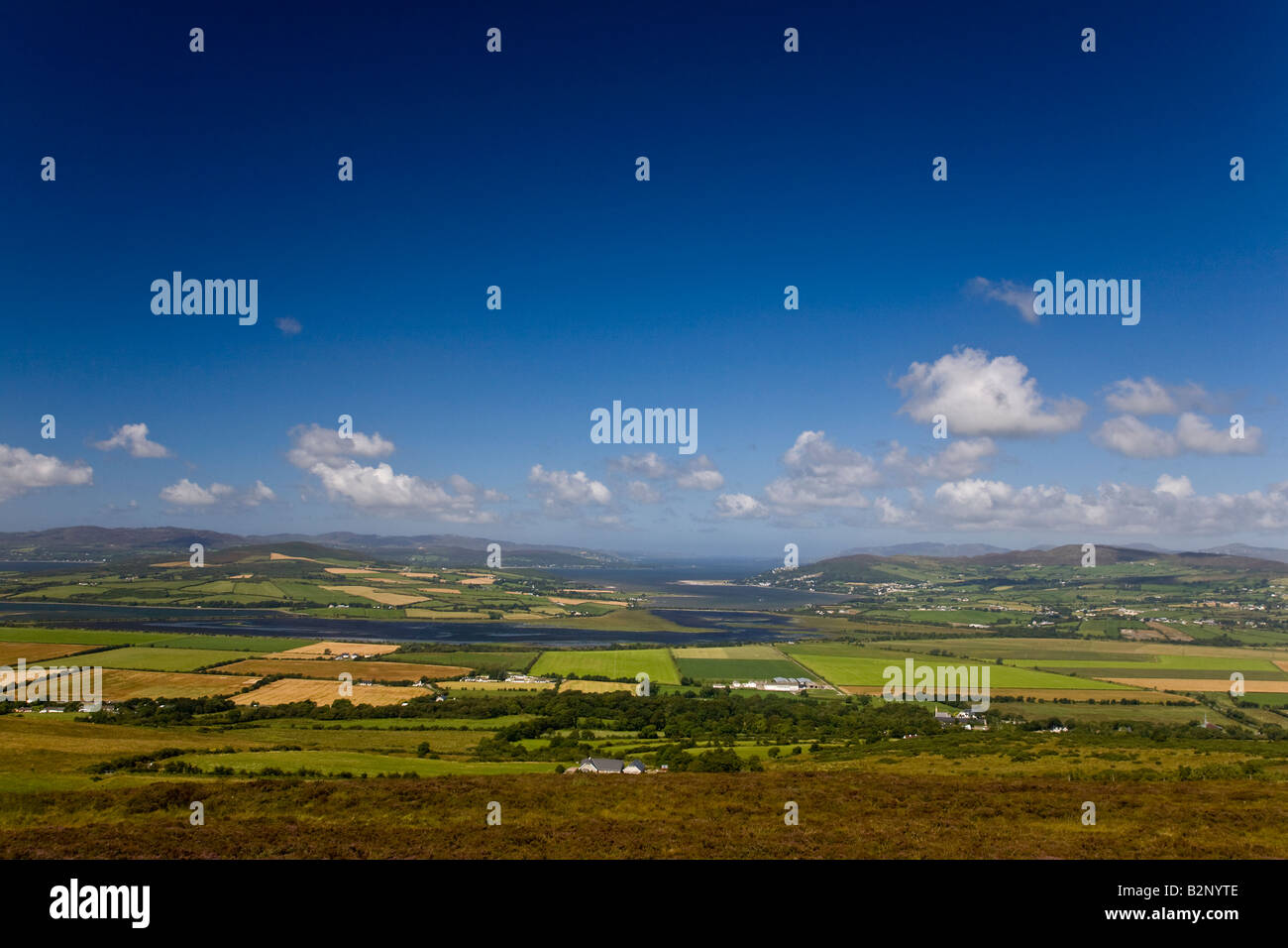 The view from the fort of Grianan of Aileach, near Buncrana on the ...