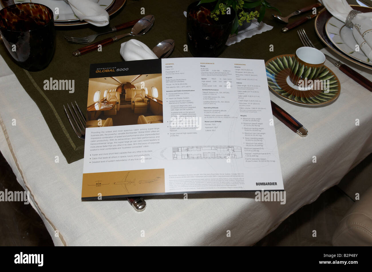 Bombardier global 5000 inside hi-res stock photography and images - Alamy