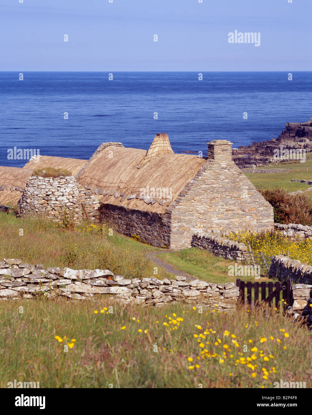 The Shetland Crofthouse Museum, Boddam, South Mainland, Shetland Isles, Scotland, UK Stock Photo 