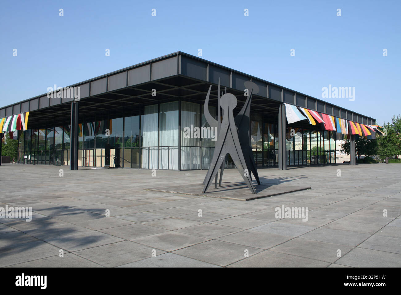 Neue Nationalgalerie new national art gallery Berlin Germany May Stock