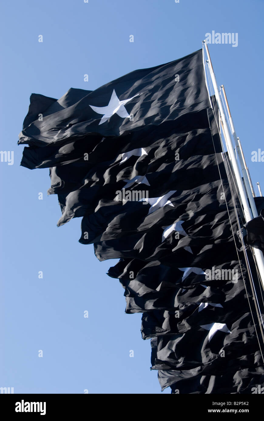 Mount of Flags memorial at the Jose Mart Anti Imperialist Plaza Havana Cuba Stock Photo