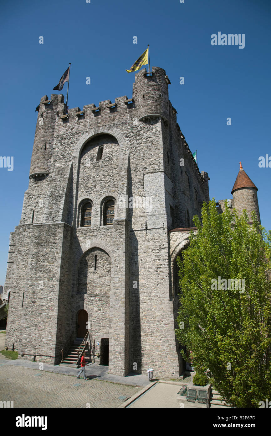 Het Gravensteen at Ghent Stock Photo