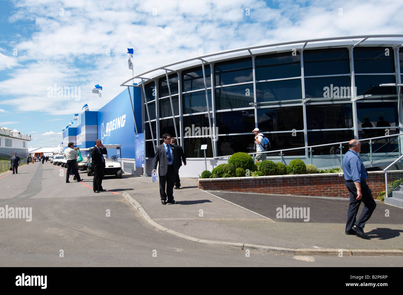 Boeing at Farnborough Air Show 2008 Stock Photo Alamy