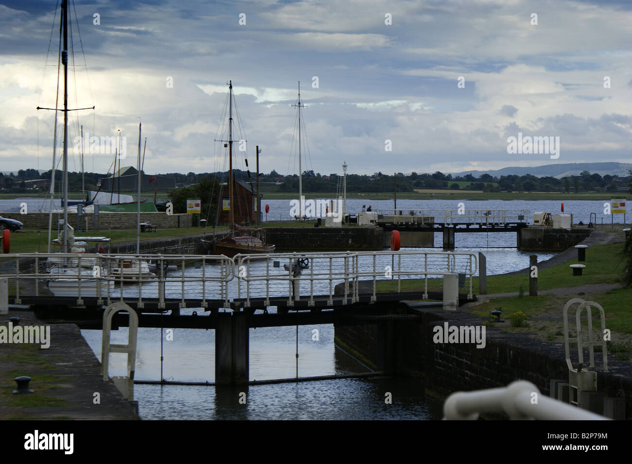 Lydney Harbour Stock Photo Alamy