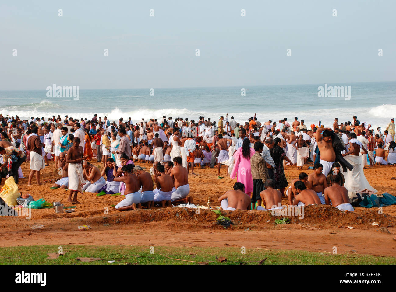 Vavu Bali or Vavubali Tharpanam is an important ritual observed by Hindus in Kerala in the month of Karkidakam  July to Aug) Stock Photo