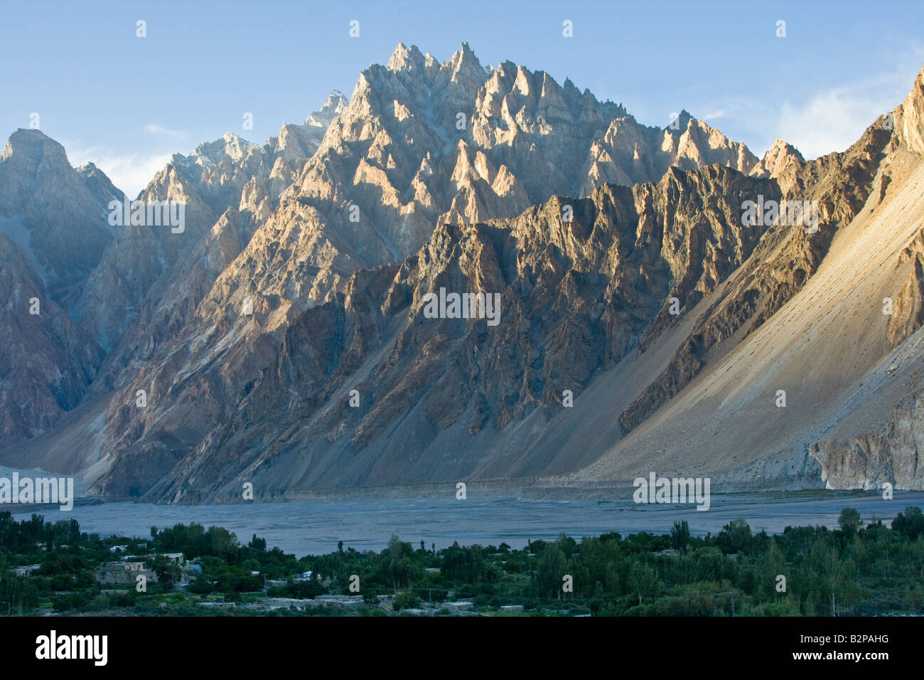 The Cathedral in the Karakoram Mountains in Hunza Northern Pakistan Stock Photo