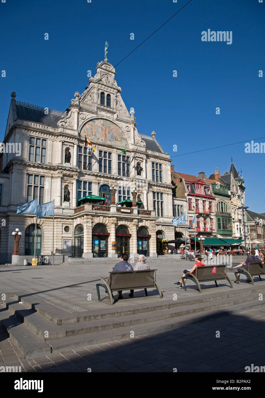 The Theatre on Sint Baafsplein at Ghent Belgium Stock Photo