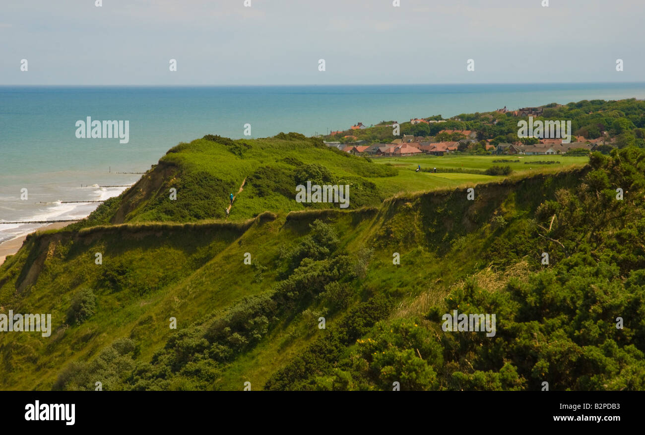 Clifftop Path from Overstrand to Cromer Stock Photo Alamy
