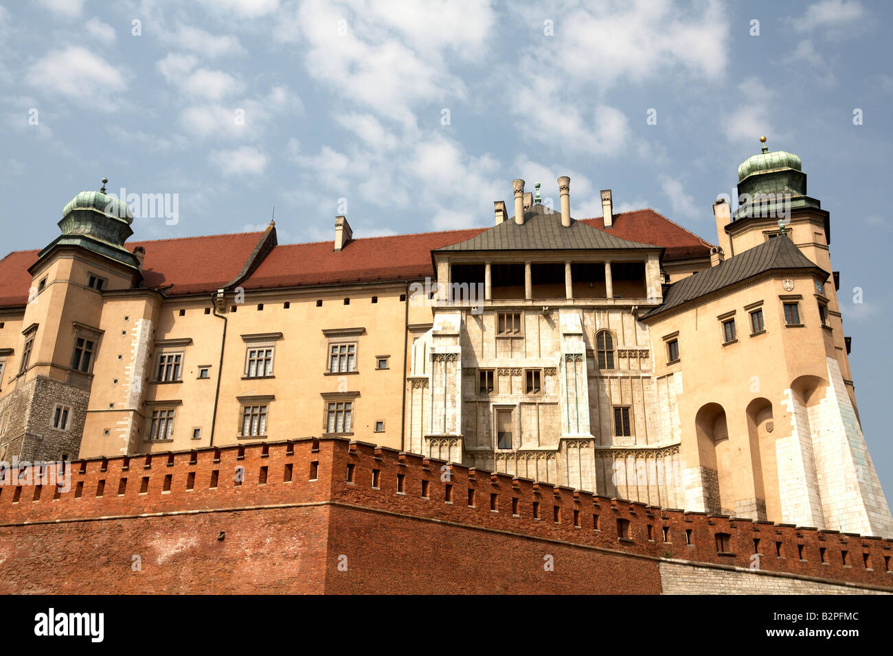 Poland Krakow Royal Wawel Castle Stock Photo