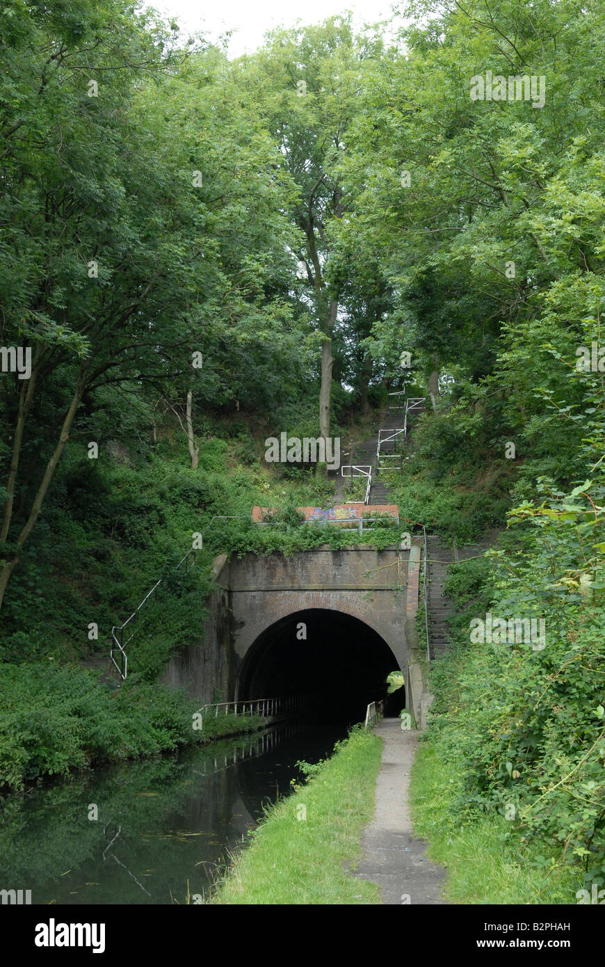 The Coseley Canal Tunnel in the West Midlands Stock Photo