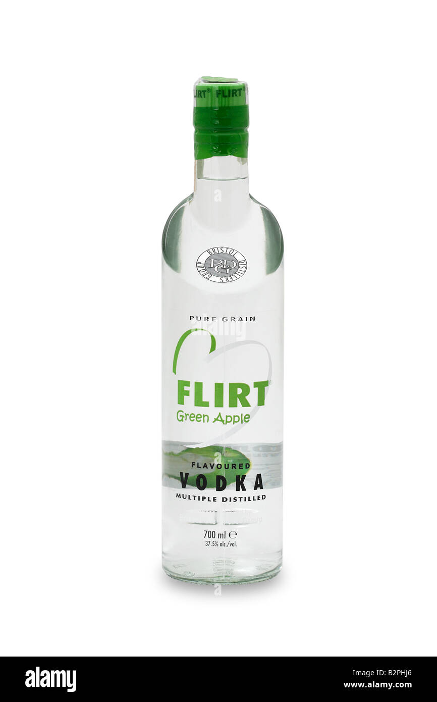 vodka flirt green apple Stock Photo - Alamy