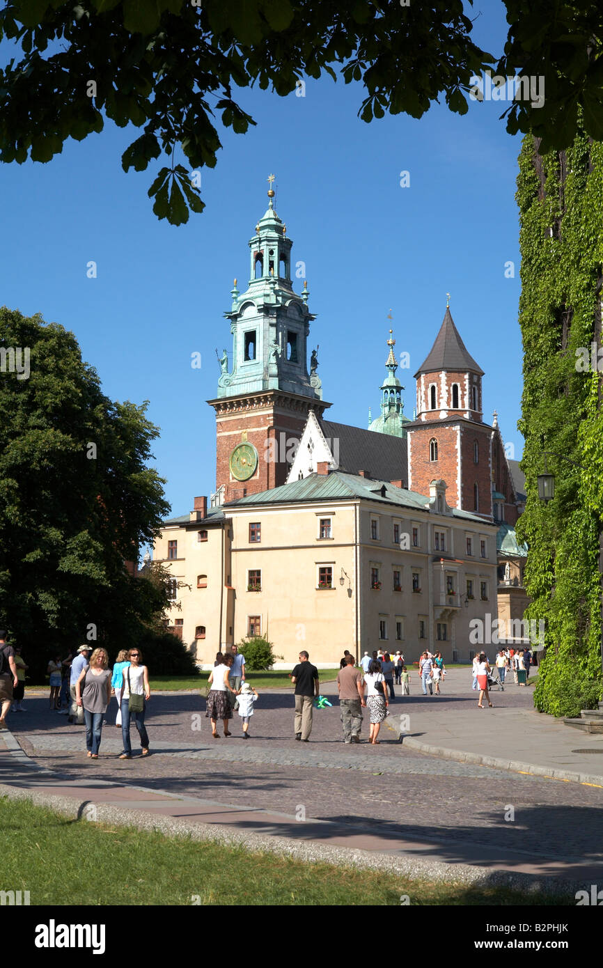 Poland Krakow Royal Wawel Cathedral Stock Photo