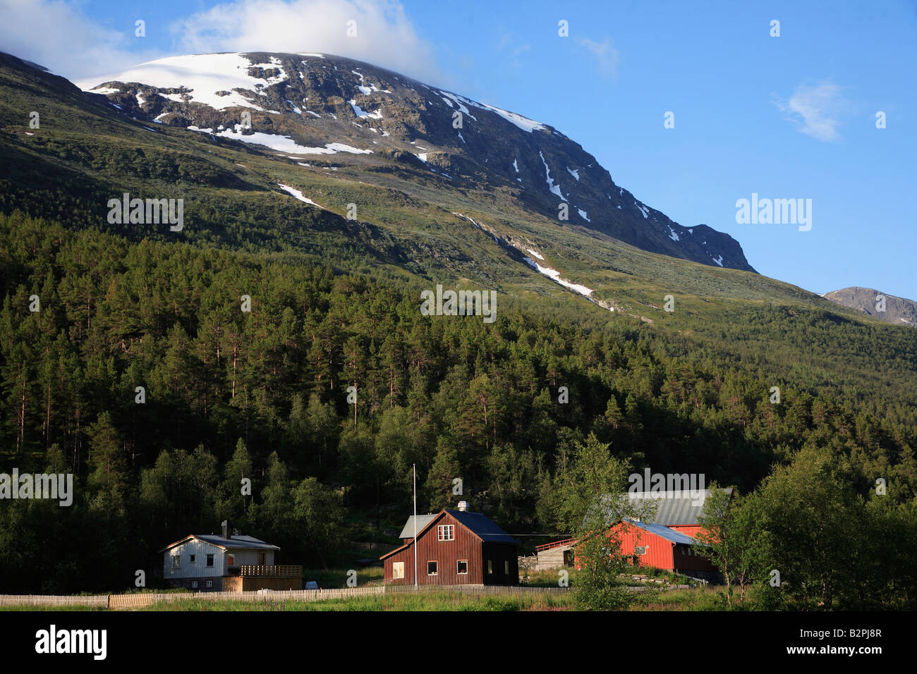 Norway Jotunheimen National Park mountain landscape scenery Stock Photo