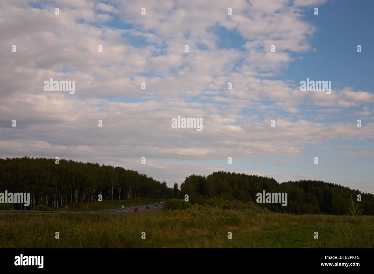 highway, towards evening Stock Photo - Alamy