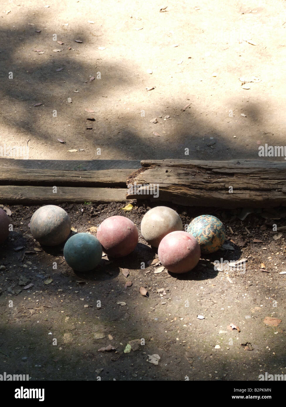 italian bocce game play area in rome italy Stock Photo Alamy