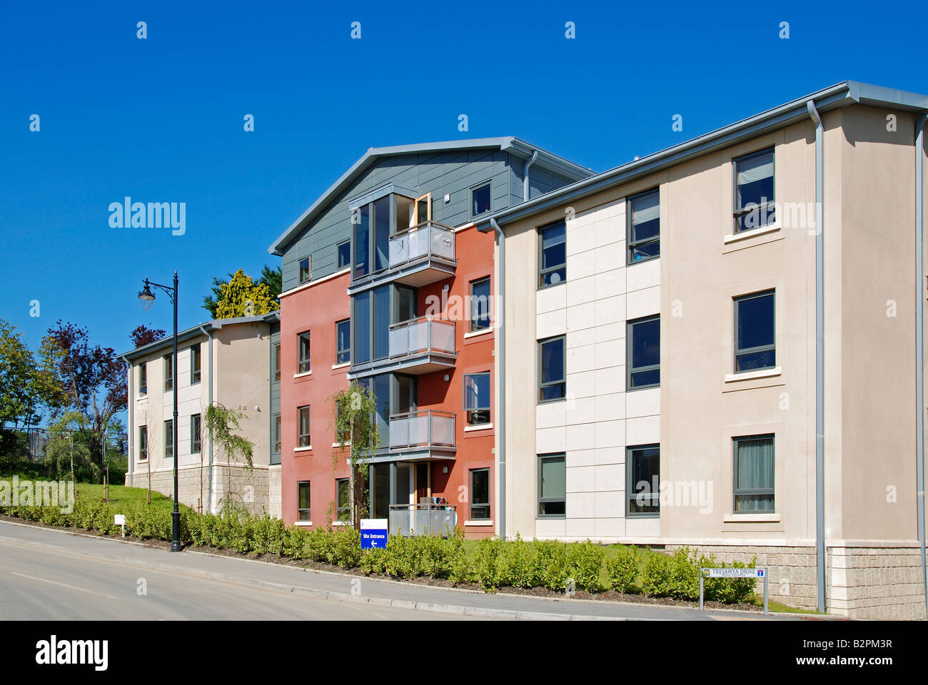 an affordable housing scheme development in truro,cornwall,uk Stock Photo