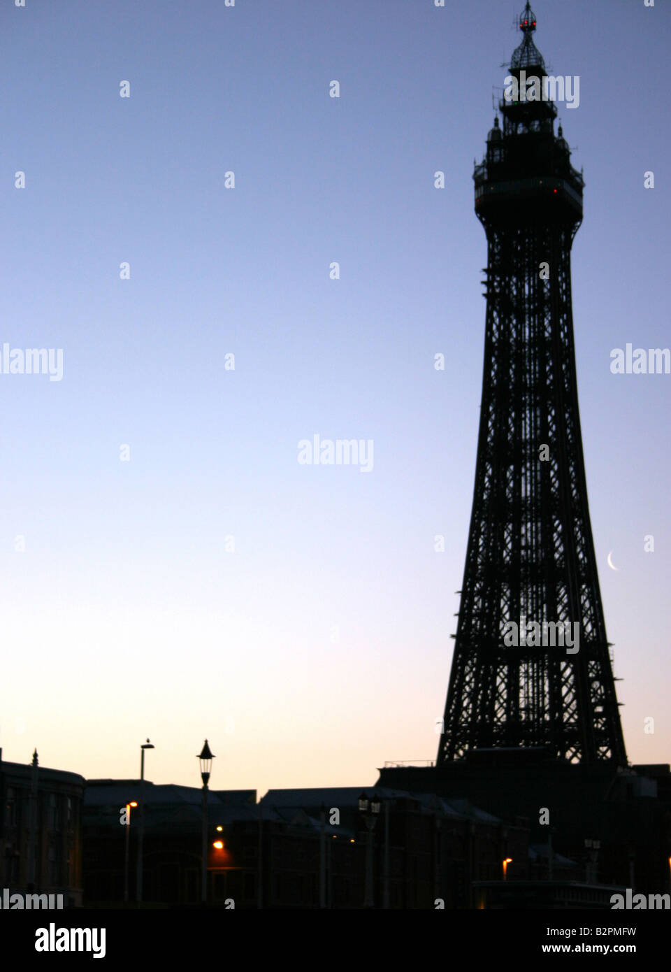 Blackpool Tower at Dawn on a Winter's Morning Stock Photo