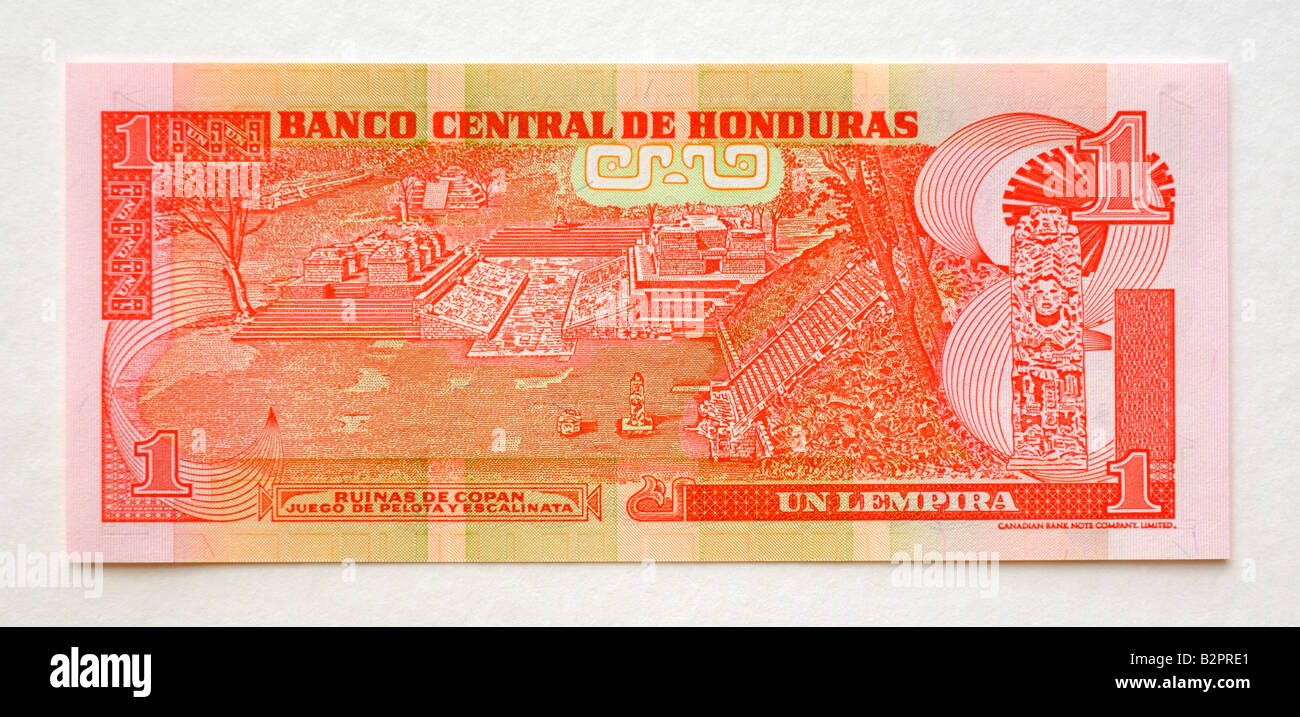 Honduras 1 Lempira banknote Stock Photo - Alamy