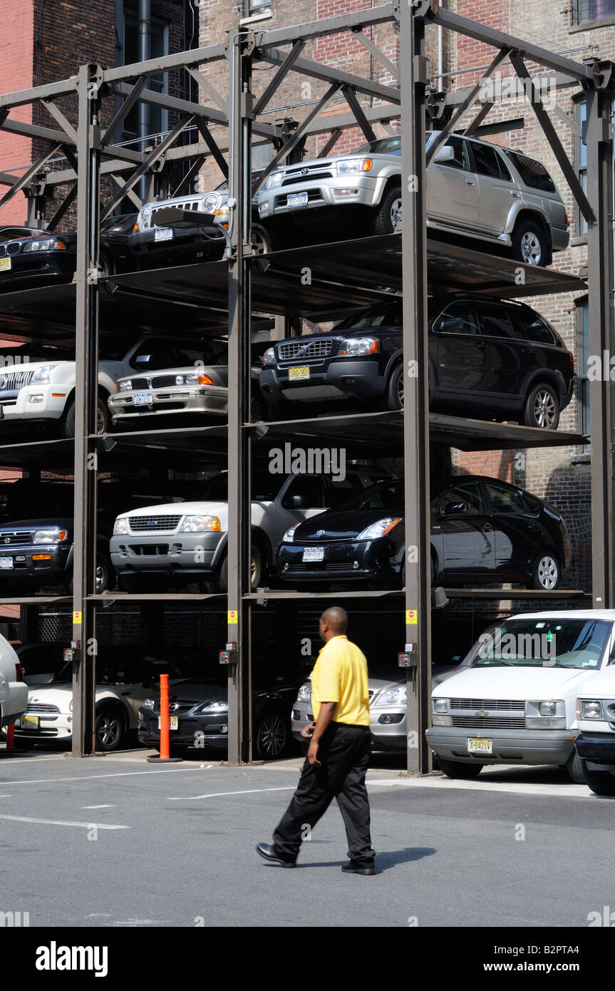 Manhattan New York City Parking Lot Stock Photo Alamy