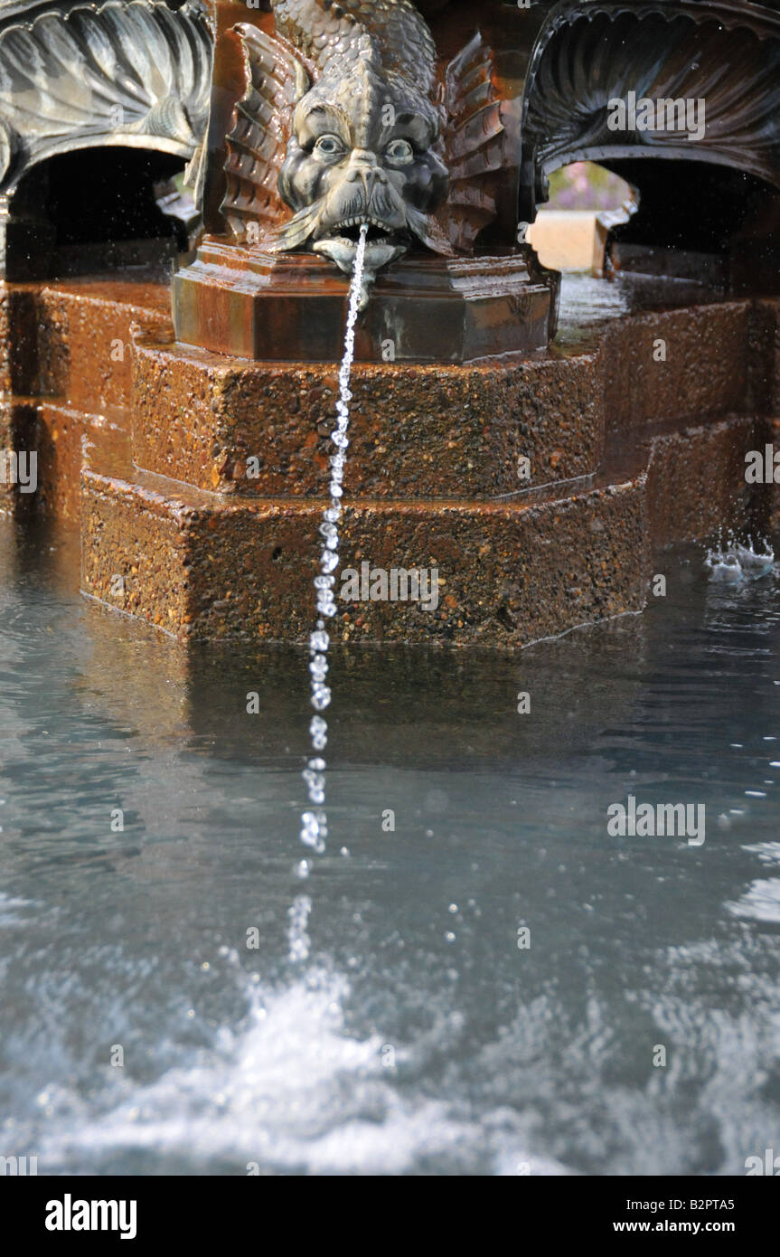 Water fountain Harriet Lake, Minnesota Stock Photo Alamy
