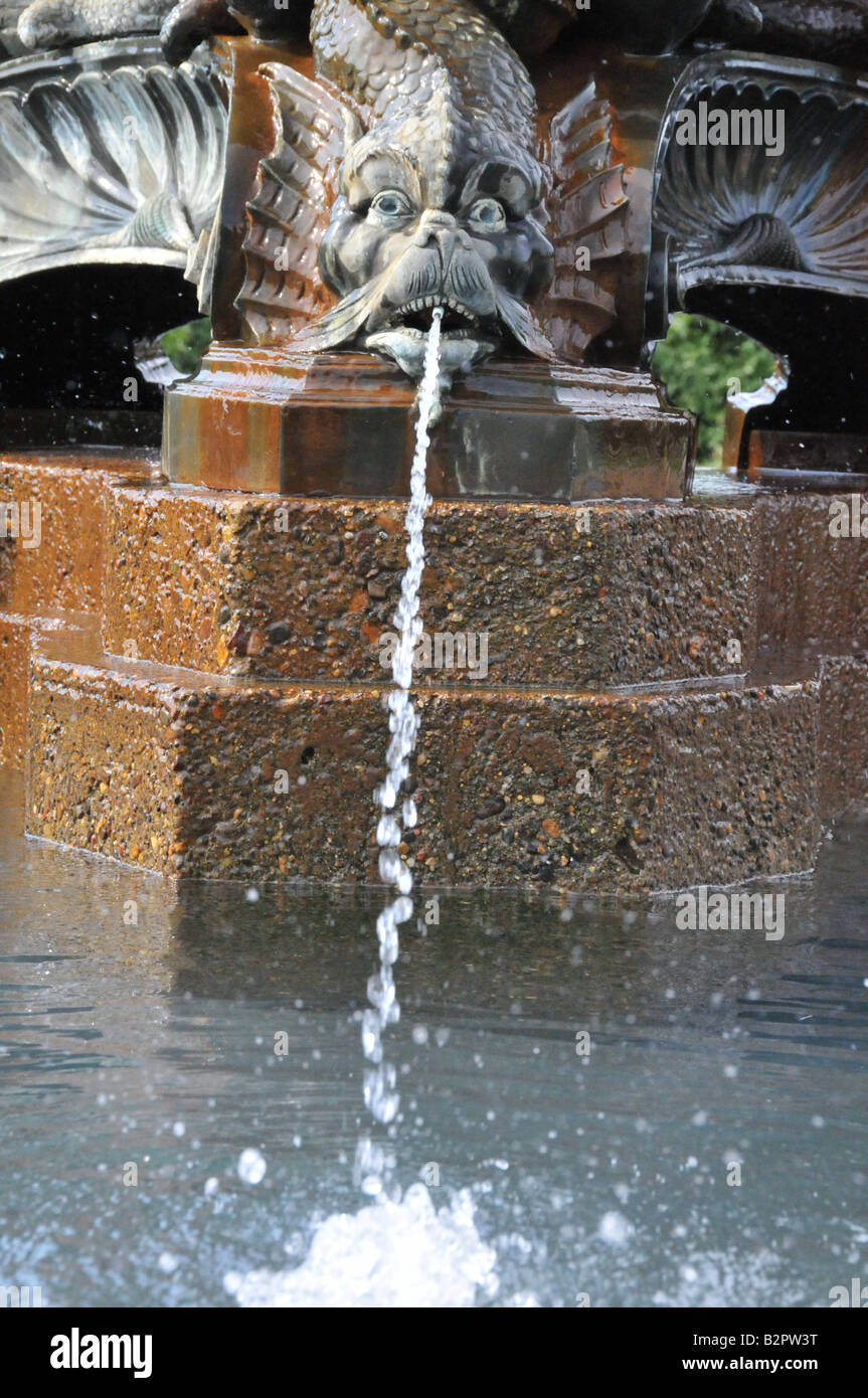 Water fountain Harriet Lake, Minnesota Stock Photo Alamy