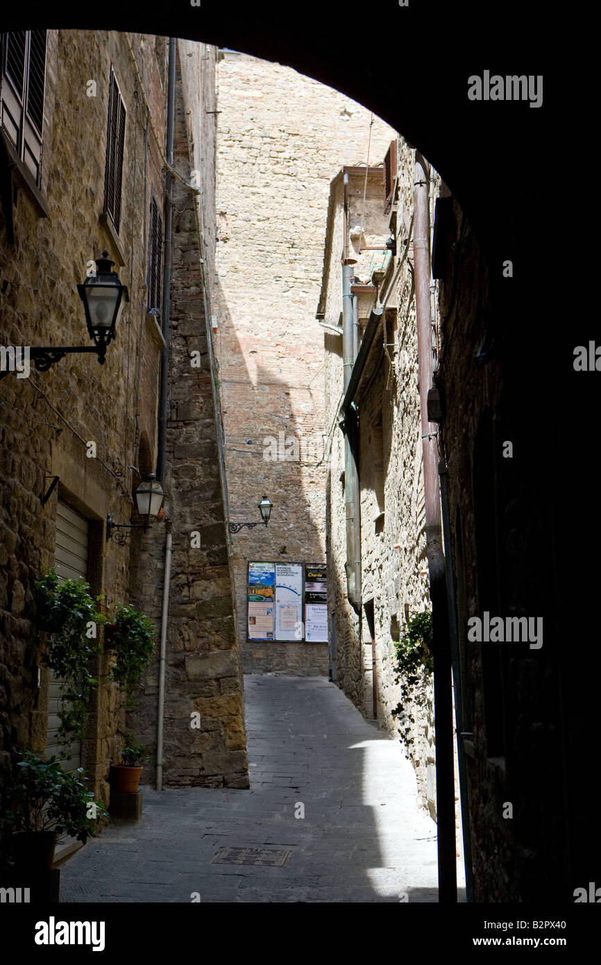 Medieval town centre with many narrow lanes Stock Photo