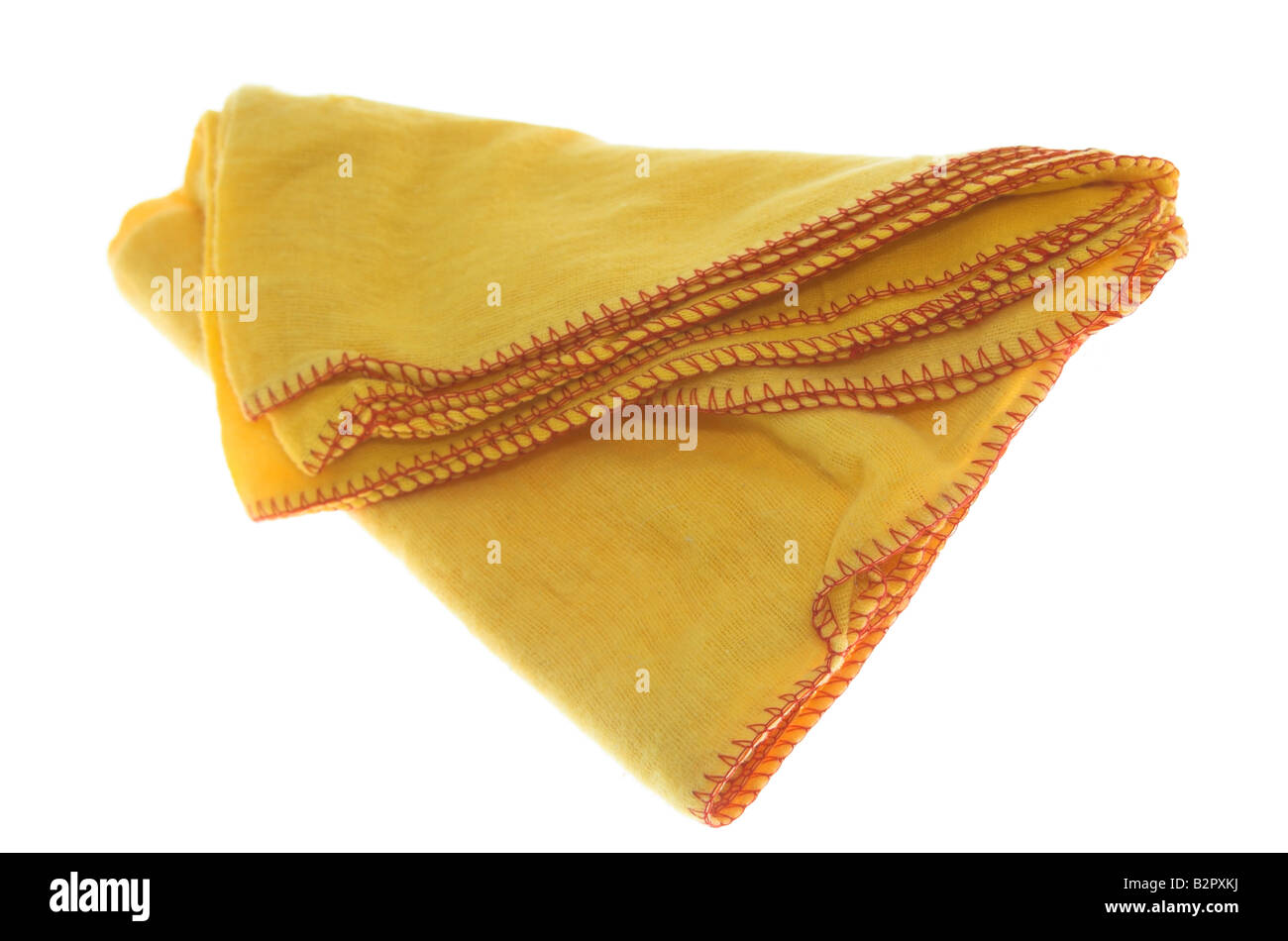 A yellow dusting cloth Stock Photo Alamy