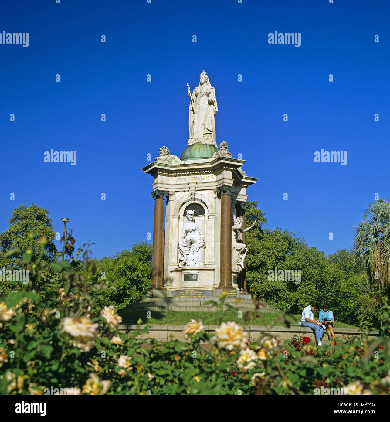 The Statue of Queen Victoria Queen Victoria Gardens Melbourne Australia