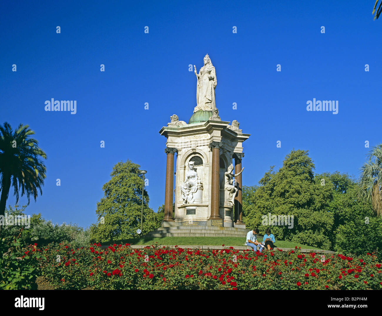 The Statue of Queen Victoria Queen Victoria Gardens Melbourne Australia