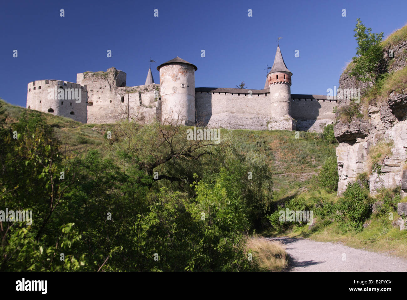Kamieniec Podolski Castle in the Ukraine Stock Photo - Alamy