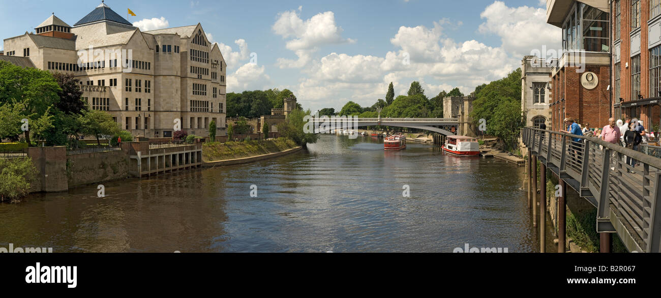 View of Lendal Bridge and River Ouse in summer York North Yorkshire England UK United Kingdom GB Great Britain Stock Photo