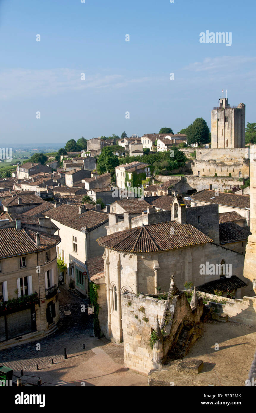 Village of Saint Emilion, Gironde, Aquitaine, France, Europe Stock Photo