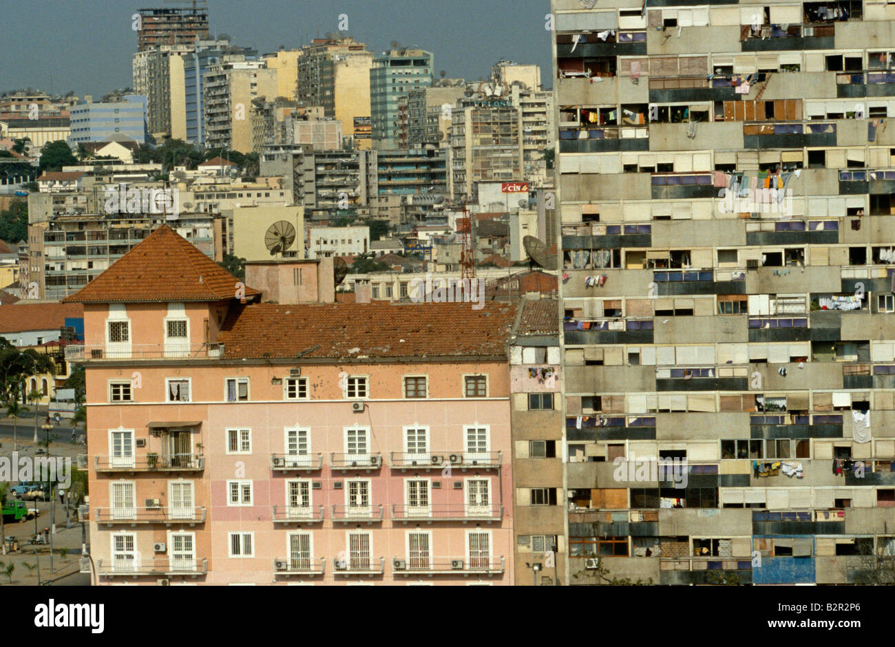 Residential buildings, Luanda, Angola Stock Photo