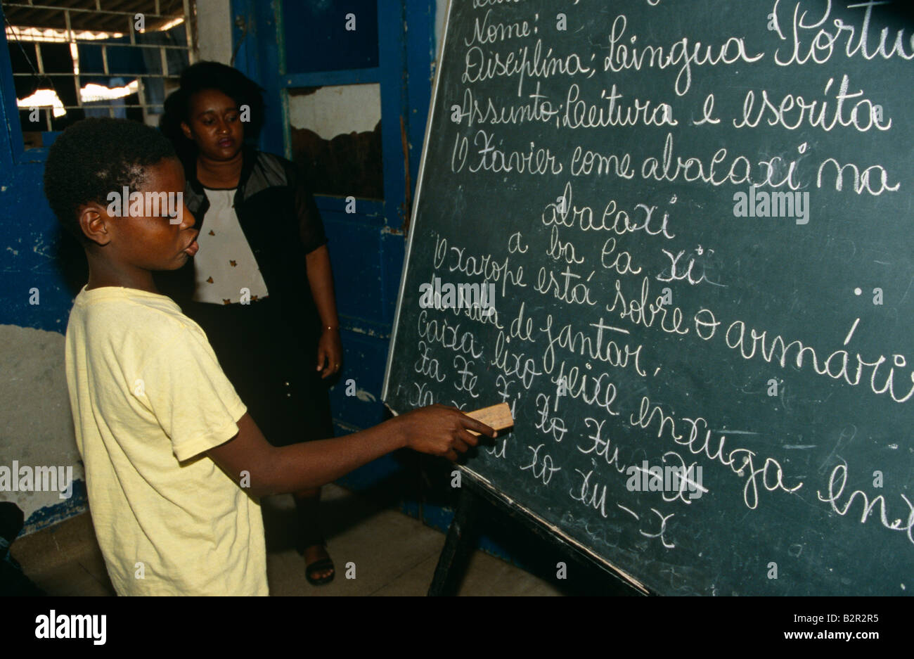 Boy in a classroom in Luanda, Angola Stock Photo - Alamy