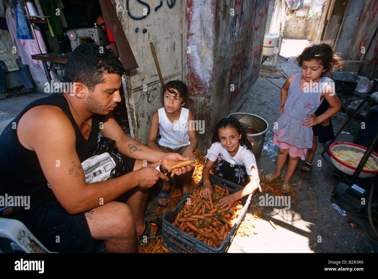 Palestinian Shatila refugee camp in Beirut, Lebanon Stock Photo Alamy