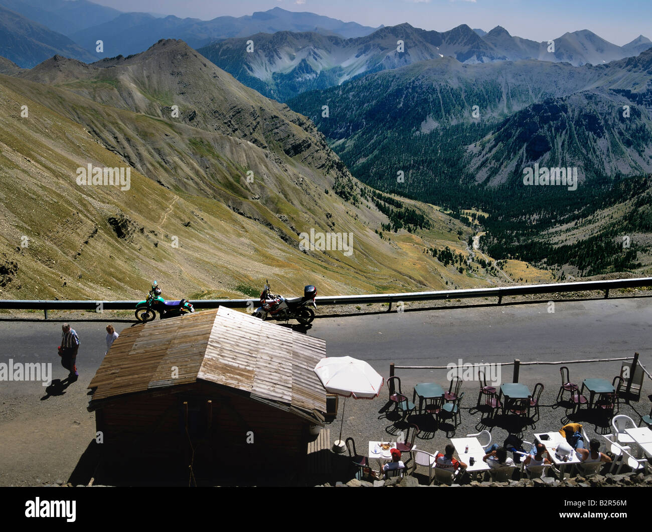 the highest european pass at 2715 metres the cime col de la bonnette restefond alpes maritimes mercantour french alps france eu Stock Photo