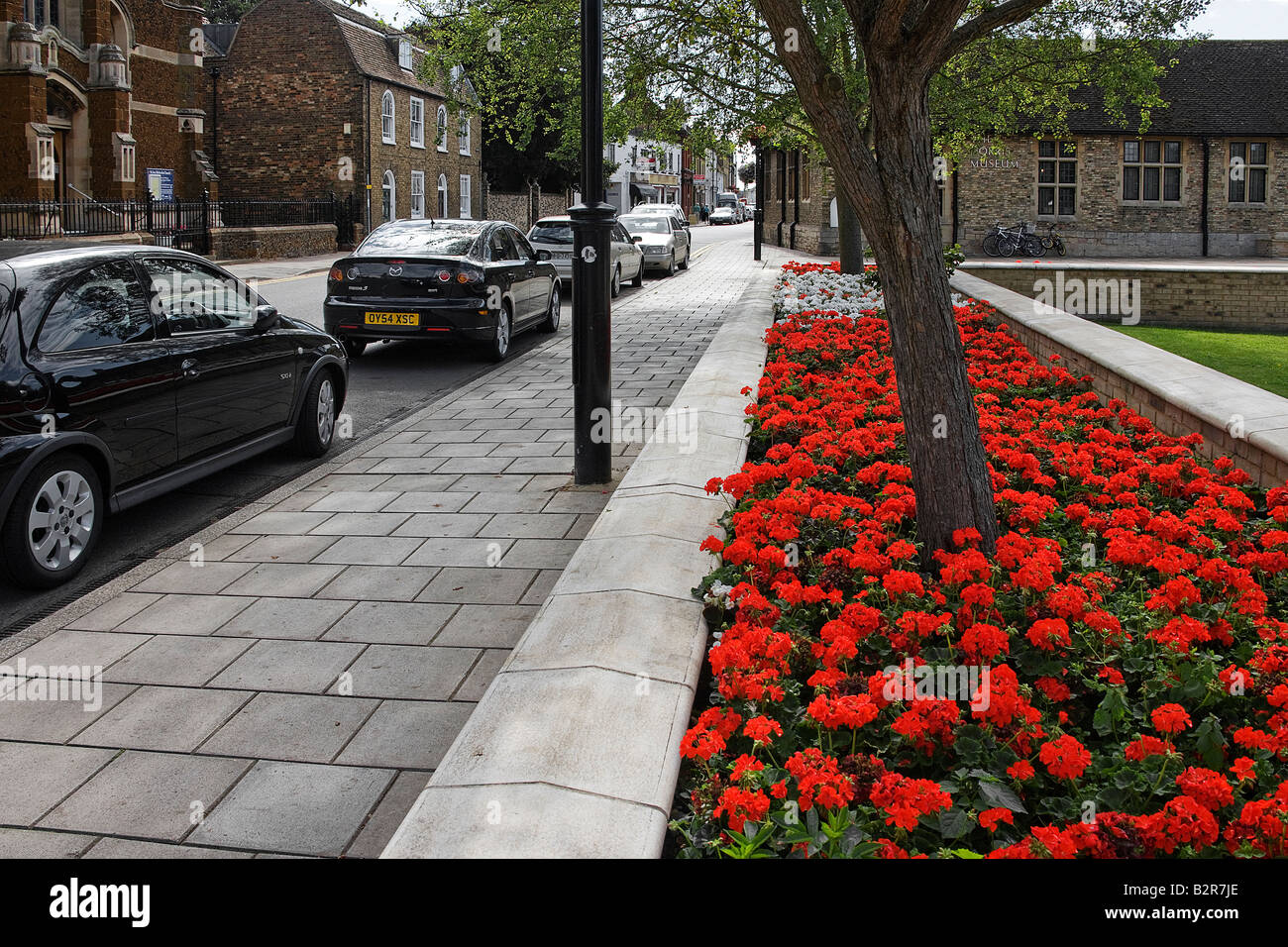 Street scene sidewalk st ives cambridgeshire east anglia tourism hires