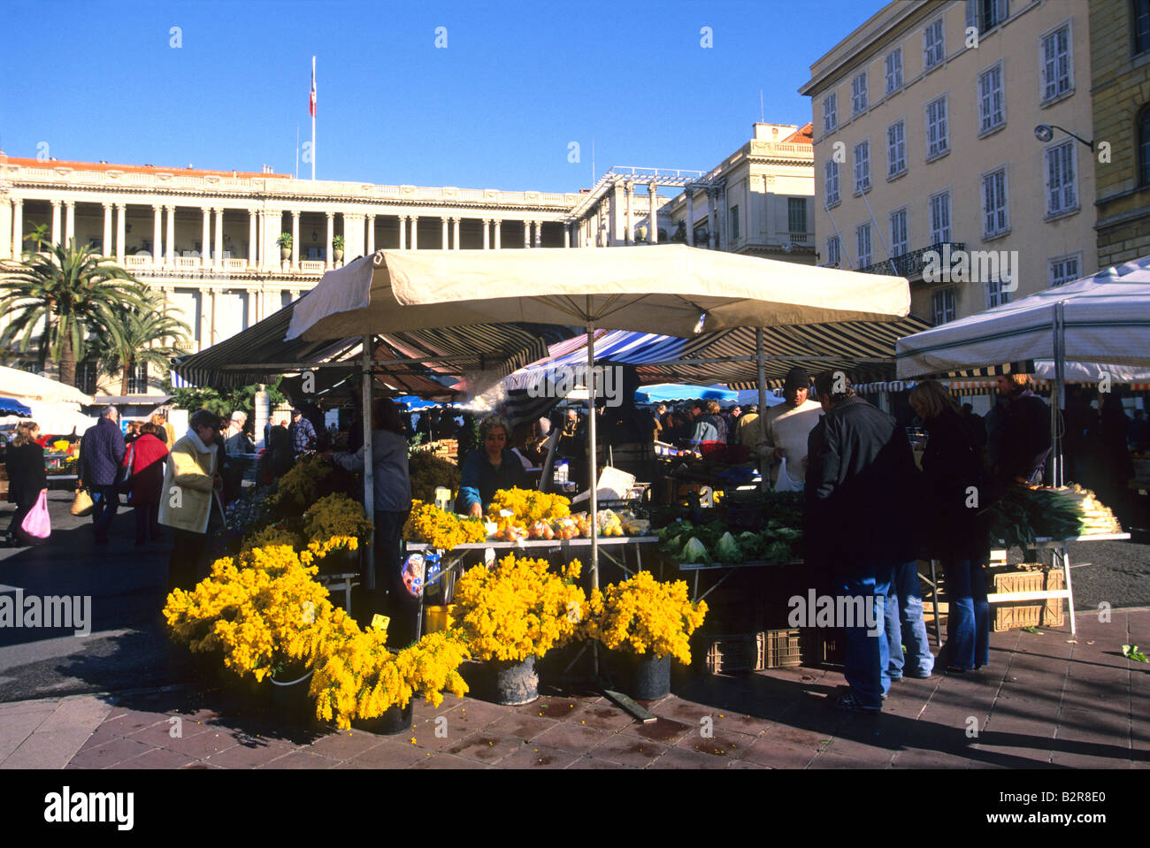 Nice Cours Saleya Alpes-Maritimes 06 cote d'azur french riviera France Paca Europe Stock Photo