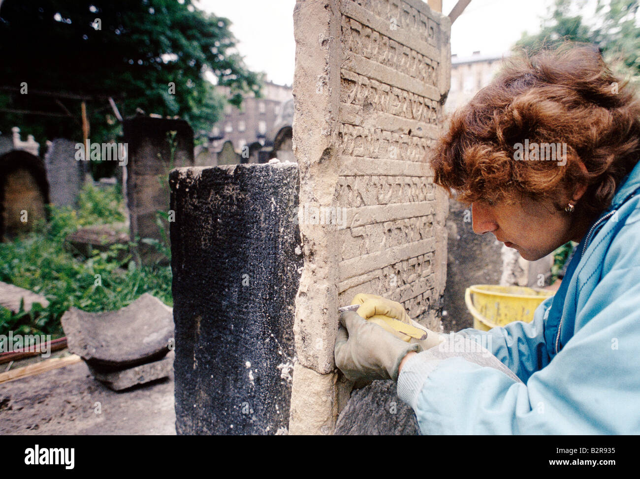 kazimierz old jewish district deserted after holocaust used as location for schindlers list 1995 Stock Photo