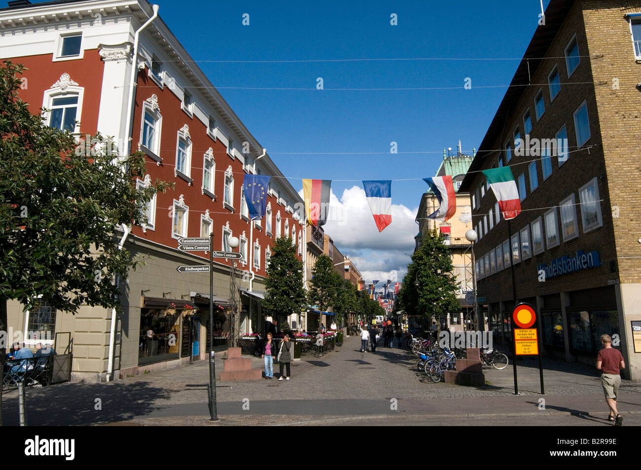 jonkoping Jönköping main street sweden swedish Stock Photo