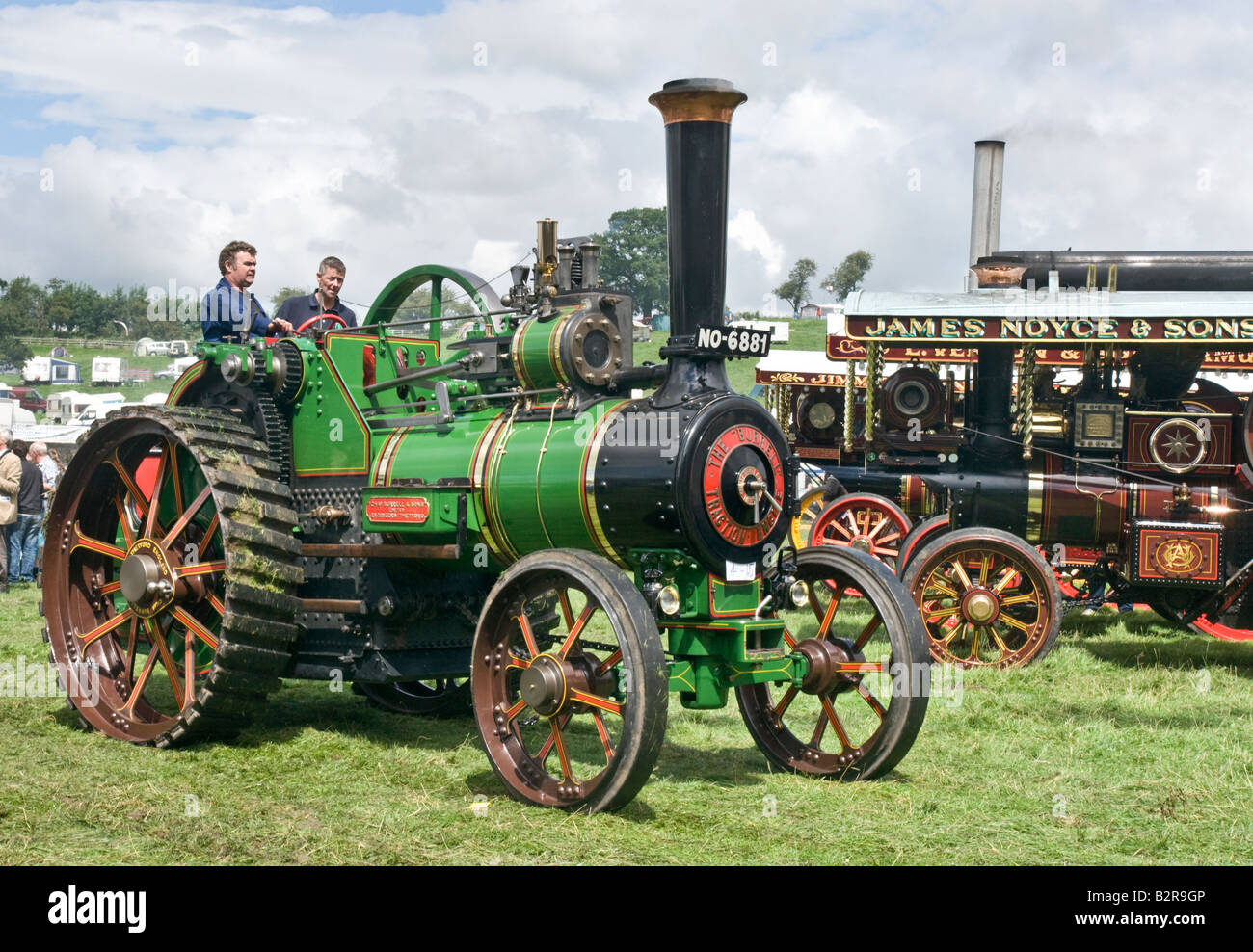 Burrell traction engine at Masham Steam Engine and Organ Fair Rally, North Yorkshire Stock Photo